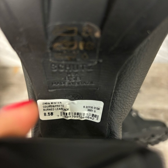 SCHUTZ | Zara Winter Ankle Heeled Boots Fur Lined Size 8.5 - Picture 8 of 15